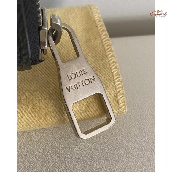 Authentic Louis Vuitton Gray Black Damier Graphite Canvas Zippy Organizer Wallet - Picture 3 of 13